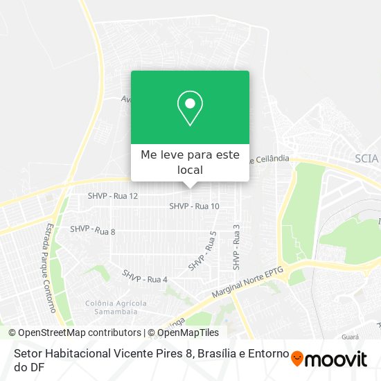 Setor Habitacional Vicente Pires 8 mapa