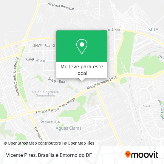 Vicente Pires mapa