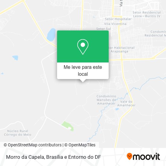Morro da Capela mapa