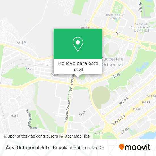 Área Octogonal Sul 6 mapa