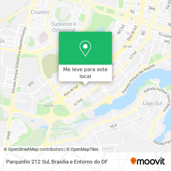 Parquinho 212 Sul mapa
