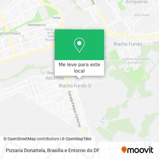 Pizzaria Donattela mapa