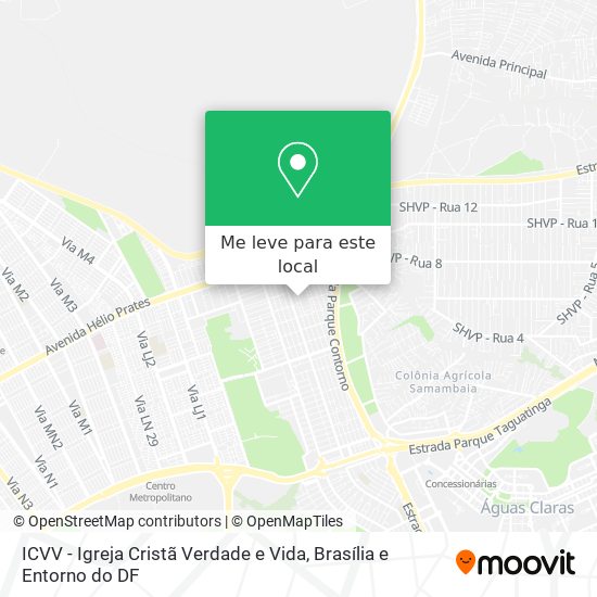 ICVV - Igreja Cristã Verdade e Vida mapa