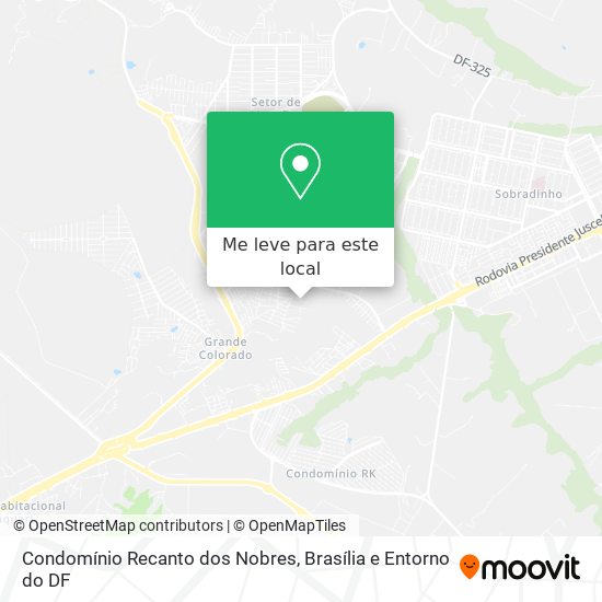 Condomínio Recanto dos Nobres mapa