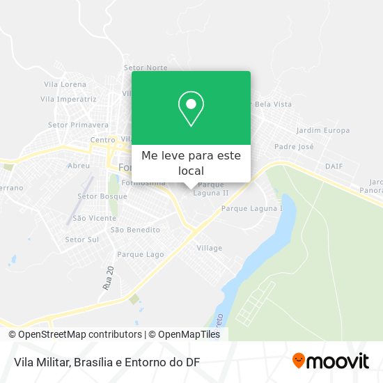 Vila Militar mapa