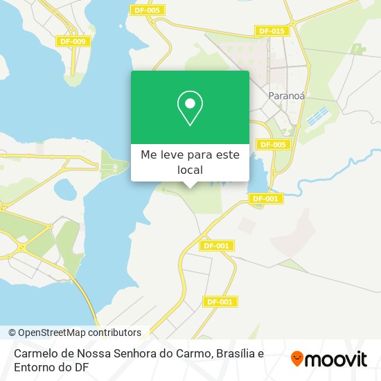 Carmelo de Nossa Senhora do Carmo mapa