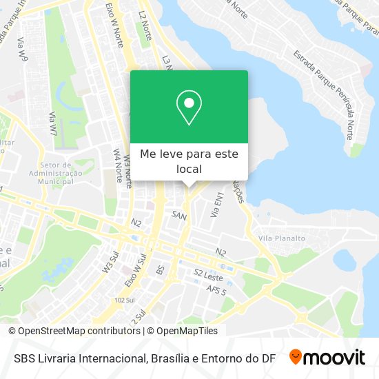 SBS Livraria Internacional mapa