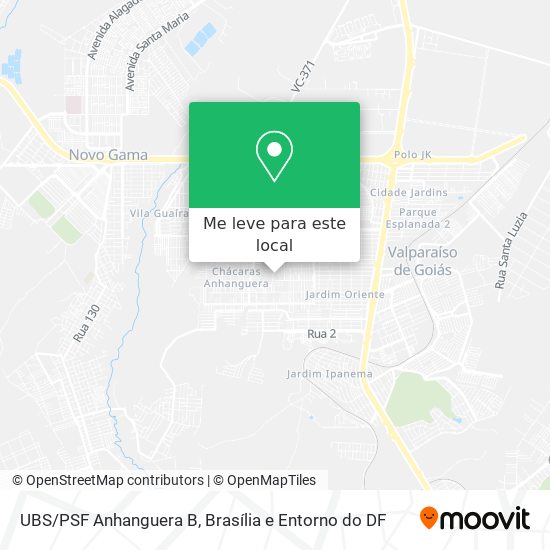 UBS/PSF Anhanguera B mapa
