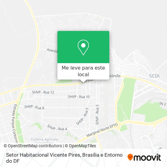 Setor Habitacional Vicente Pires mapa
