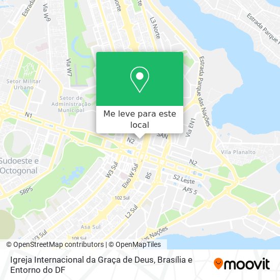 Igreja Internacional da Graça de Deus mapa