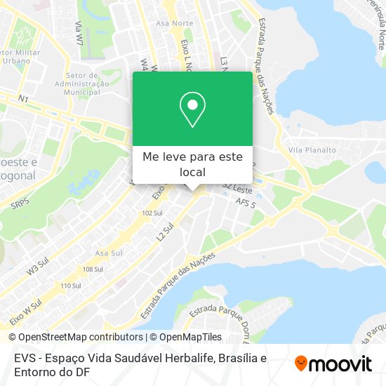 EVS - Espaço Vida Saudável Herbalife mapa