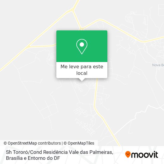 Sh Tororó / Cond Residência Vale das Palmeiras mapa