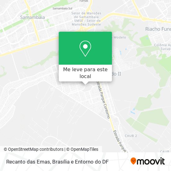 Recanto das Emas mapa