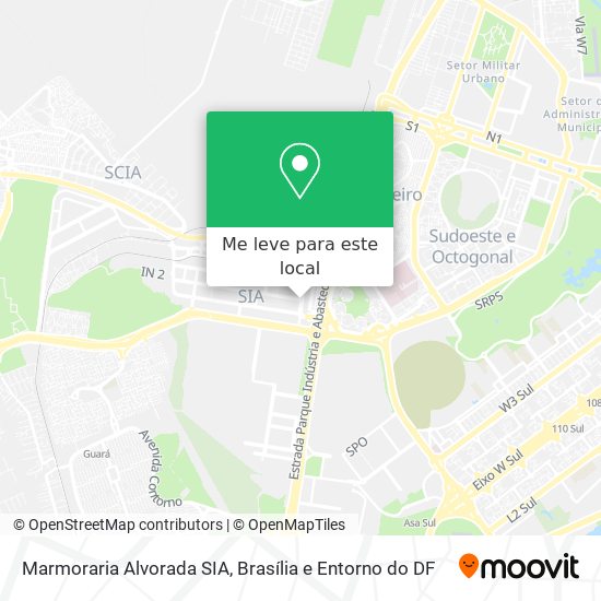 Marmoraria Alvorada SIA mapa