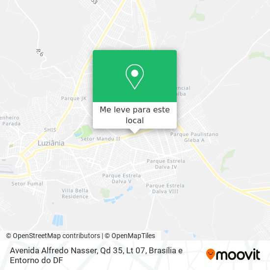 Avenida Alfredo Nasser, Qd 35, Lt 07 mapa