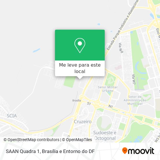 SAAN Quadra 1 mapa