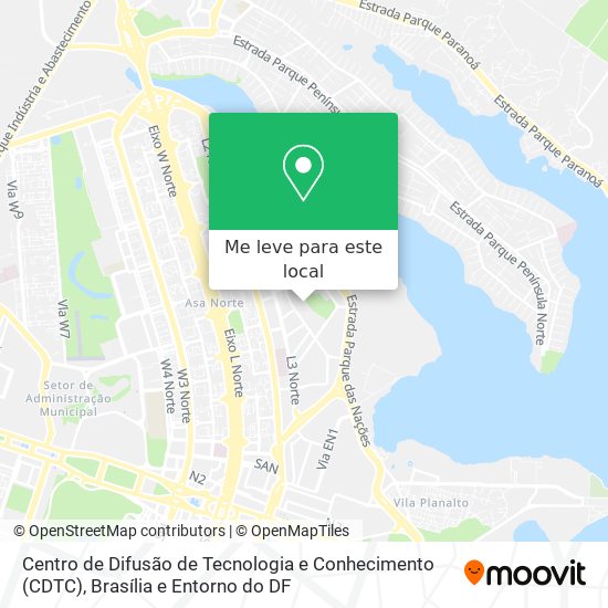 Centro de Difusão de Tecnologia e Conhecimento (CDTC) mapa