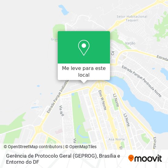 Gerência de Protocolo Geral (GEPROG) mapa