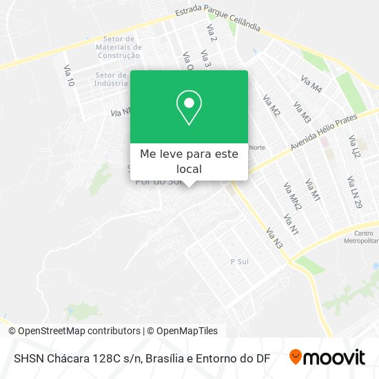 SHSN Chácara 128C s/n mapa