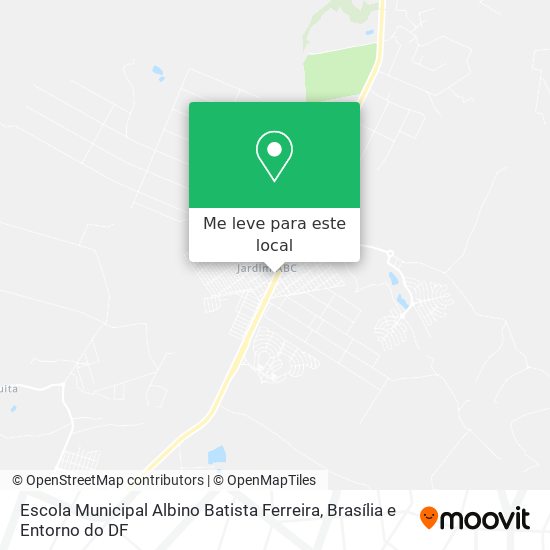Escola Municipal Albino Batista Ferreira mapa