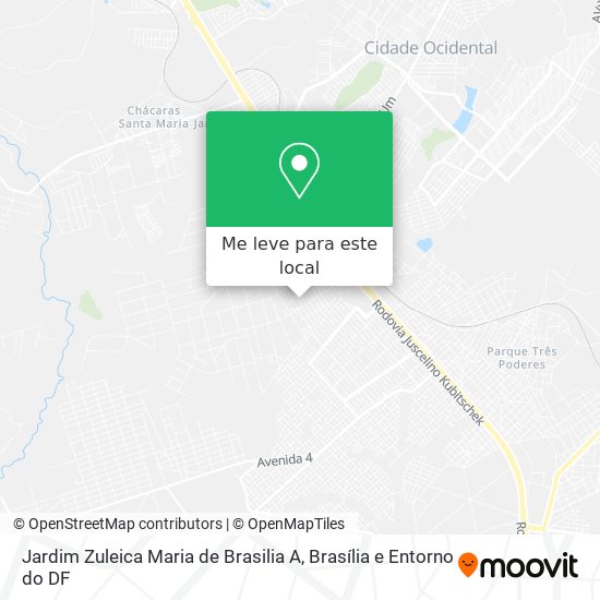 Jardim Zuleica Maria de Brasilia A mapa
