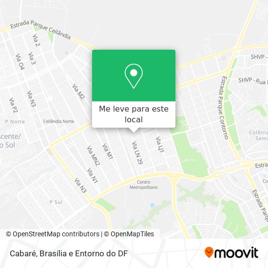 Cabaré mapa