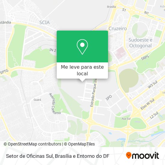 Setor de Oficinas Sul mapa
