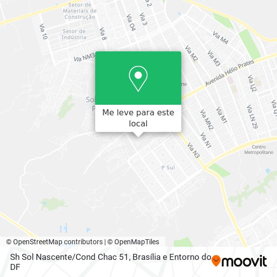 Sh Sol Nascente/Cond Chac 51 mapa