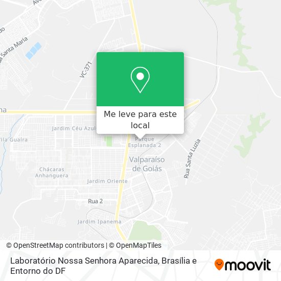 Laboratório Nossa Senhora Aparecida mapa
