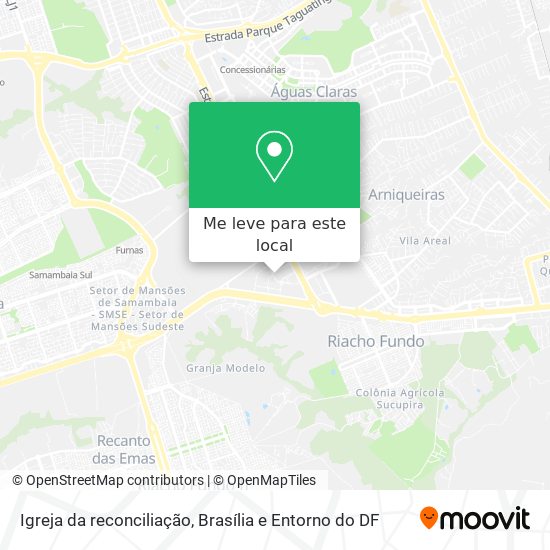 Igreja da reconciliação mapa