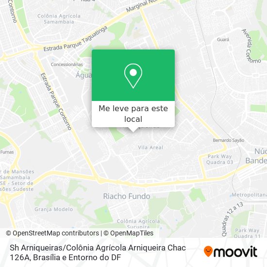 Sh Arniqueiras / Colônia Agrícola Arniqueira Chac 126A mapa