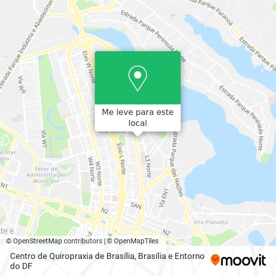 Centro de Quiropraxia de Brasília mapa