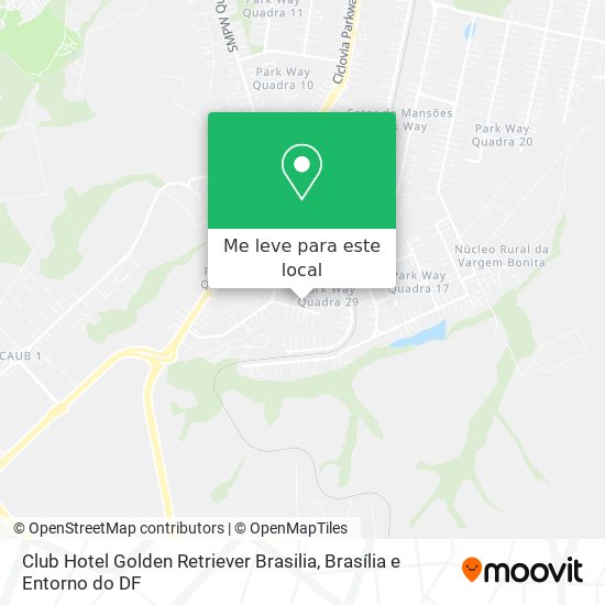 Club Hotel Golden Retriever Brasilia mapa