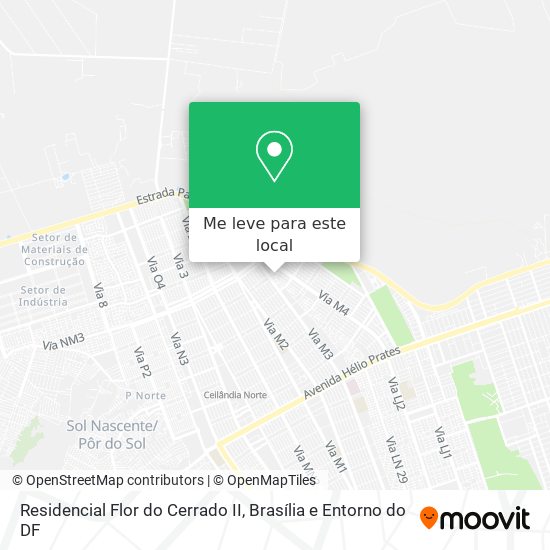 Residencial Flor do Cerrado II mapa