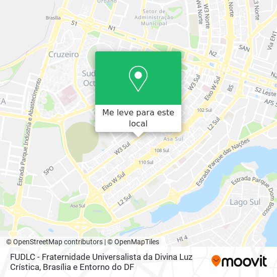 FUDLC - Fraternidade Universalista da Divina Luz Crística mapa