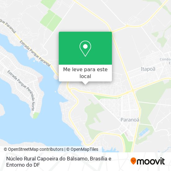 Núcleo Rural Capoeira do Bálsamo mapa