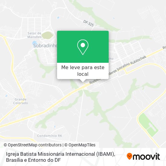 Igreja Batista Missionária Internacional (IBAMI) mapa