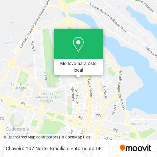 Chaveiro 107 Norte mapa