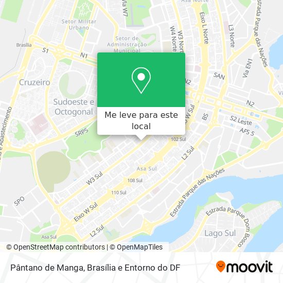 Pântano de Manga mapa