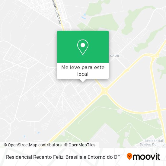 Residencial Recanto Feliz mapa