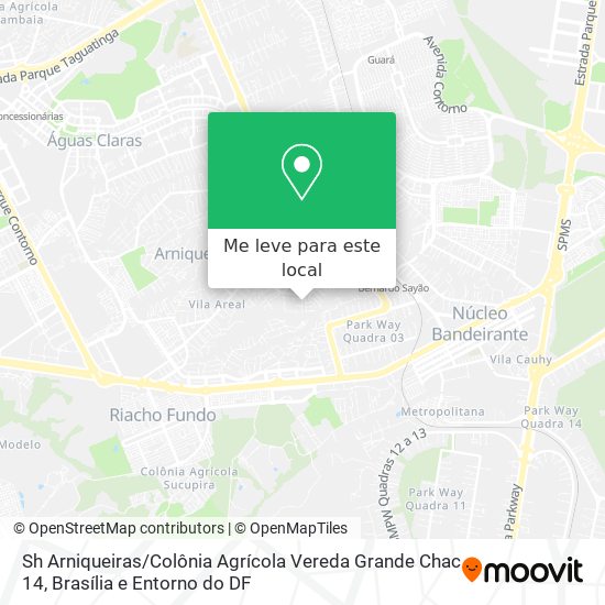 Sh Arniqueiras / Colônia Agrícola Vereda Grande Chac 14 mapa