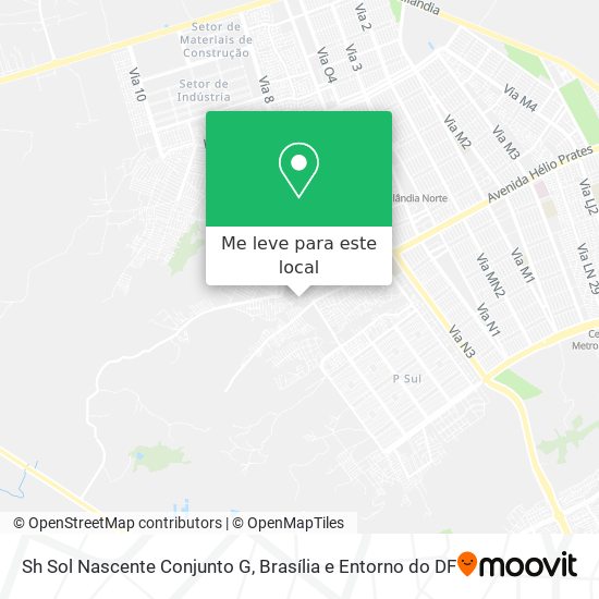 Sh Sol Nascente Conjunto G mapa