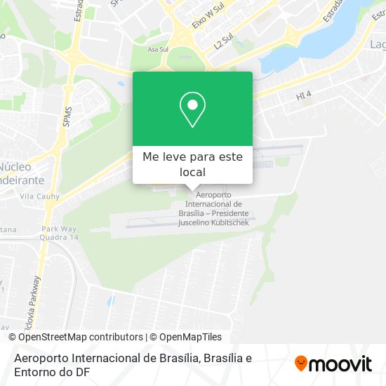 Aeroporto Internacional de Brasília mapa