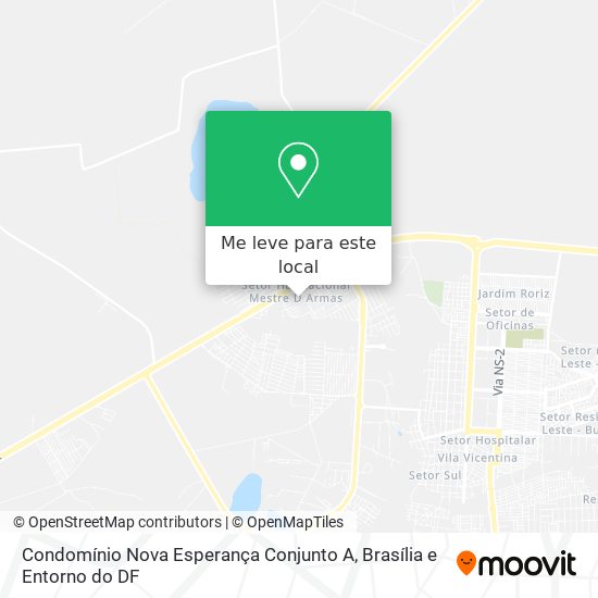 Condomínio Nova Esperança Conjunto A mapa
