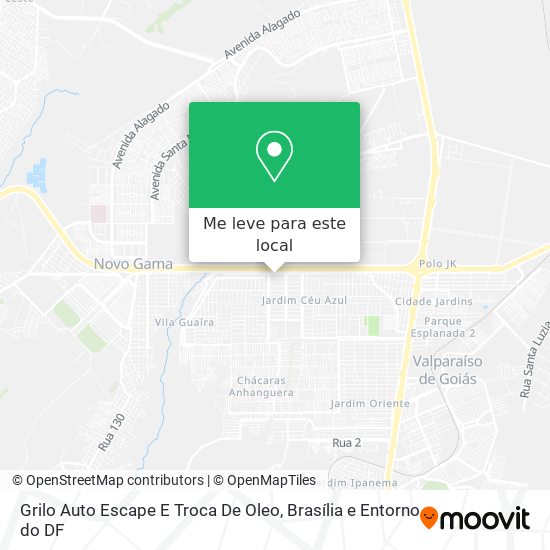 Grilo Auto Escape E Troca De Oleo mapa
