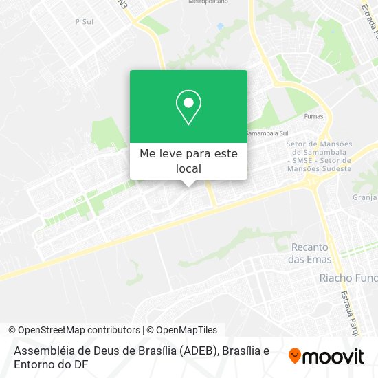 Assembléia de Deus de Brasília (ADEB) mapa