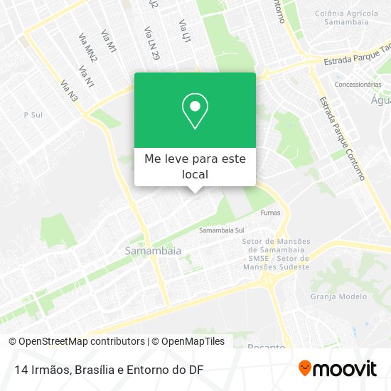 14 Irmãos mapa