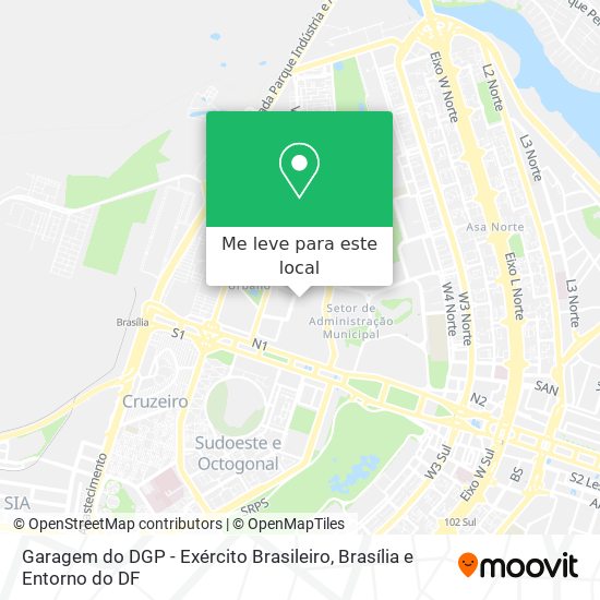 Garagem do DGP - Exército Brasileiro mapa