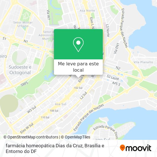 farmácia homeopática Dias da Cruz mapa