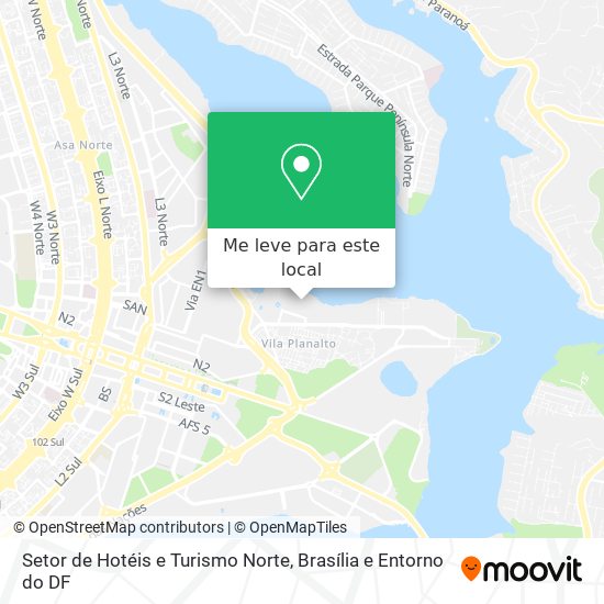 Setor de Hotéis e Turismo Norte mapa